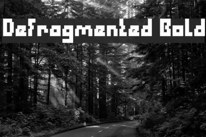 Defragmented Bold Font examples