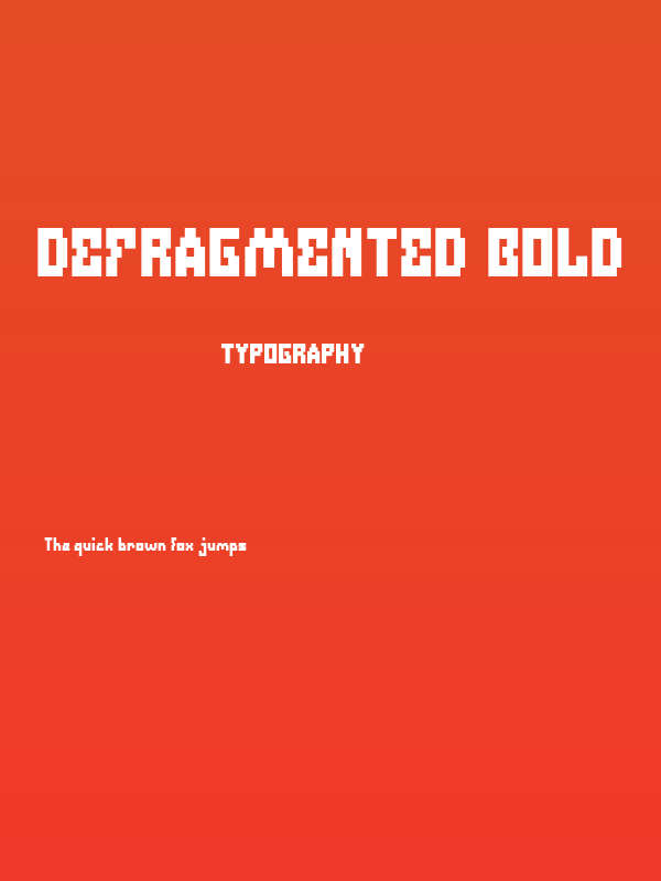 Defragmented Bold Poster