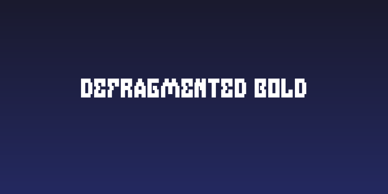 Defragmented Bold Social Header
