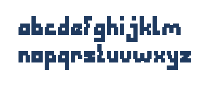 Defragmented Bold Lowercase