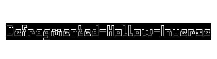 Defragmented-Hollow-Inverse  Frei Schriftart Herunterladen