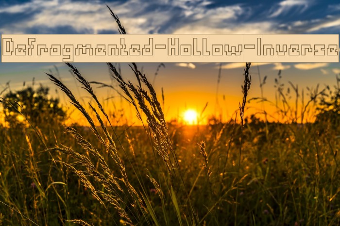 Defragmented-Hollow-Inverse Example 2