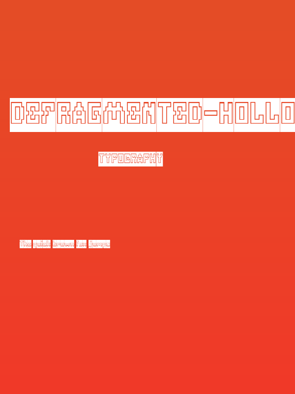 Defragmented-Hollow-Inverse Poster