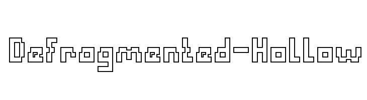 Defragmented-Hollow  Descarca Fonturi Gratis