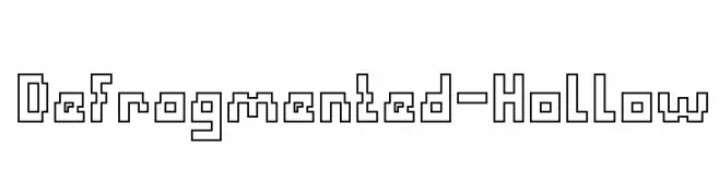 Defragmented-Hollow  les polices de caractères gratuit tlcharger