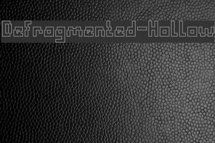 Defragmented-Hollow Example 1