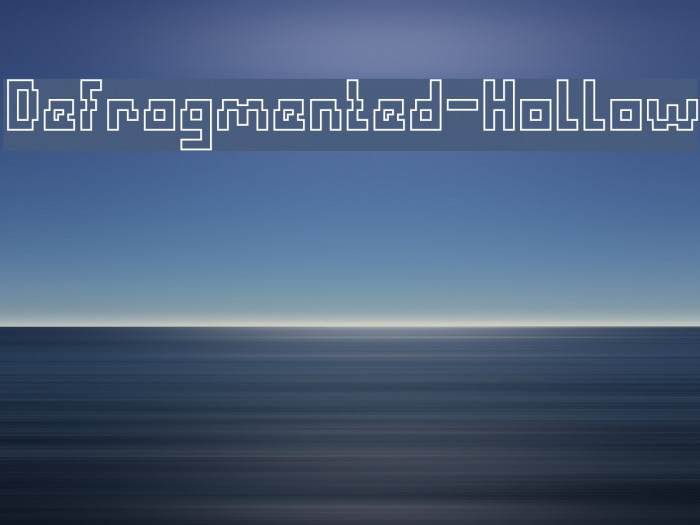 Defragmented-Hollow Example 3