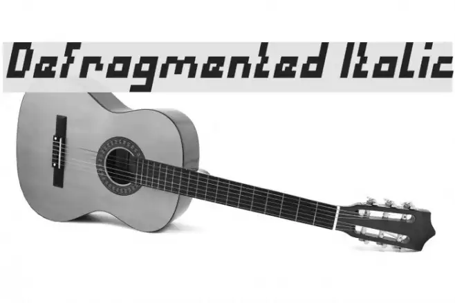 Defragmented Italic Example 3