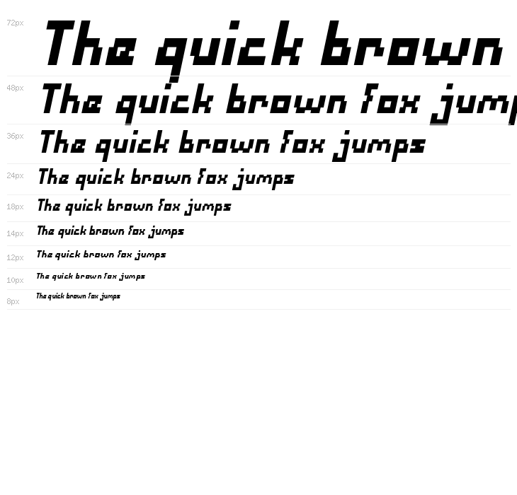 Defragmented Italic Waterfall