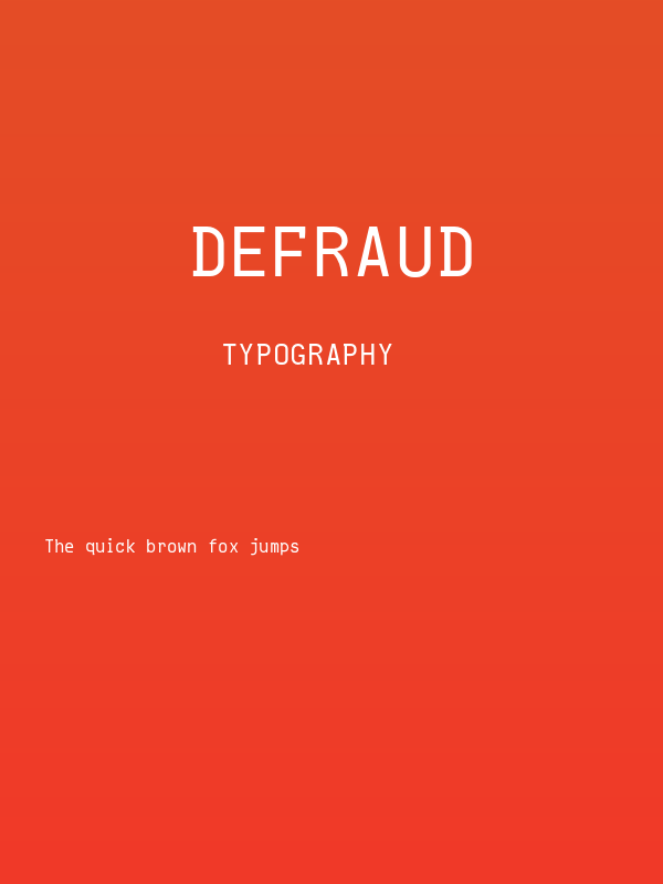 Defraud Poster