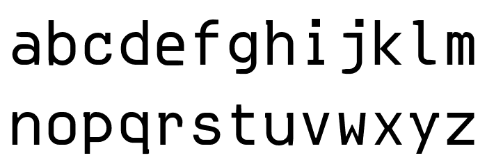 Defraud Font LOWERCASE