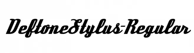 DeftoneStylus-Regular  フリーフォントのダウンロード