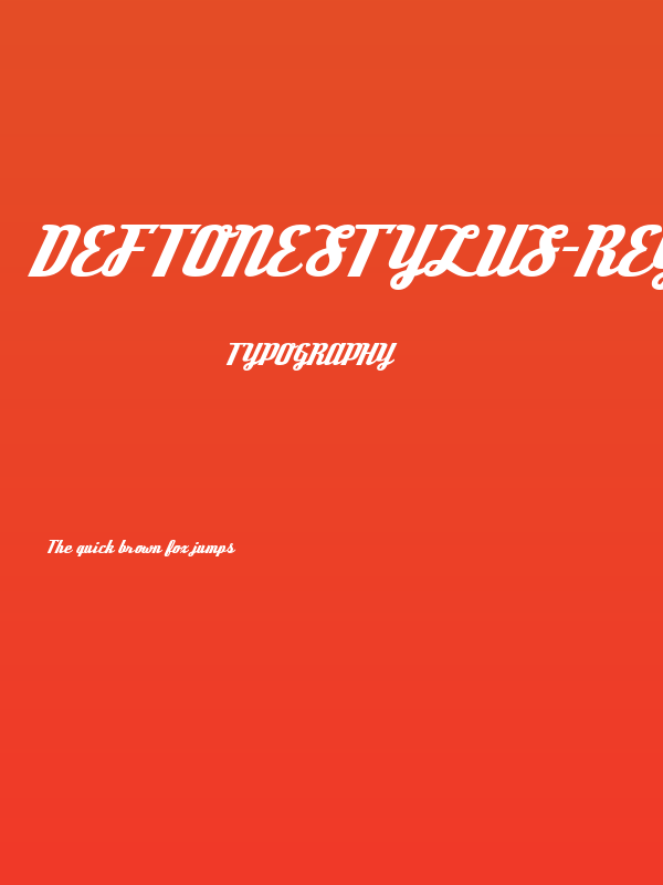 DeftoneStylus-Regular Poster
