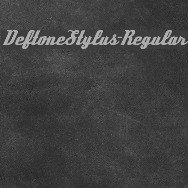 DeftoneStylus-Regular Font examples