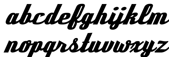 DeftoneStylus-Regular Font LOWERCASE