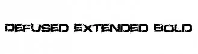 Defused Extended Bold  les polices de caractères gratuit tlcharger
