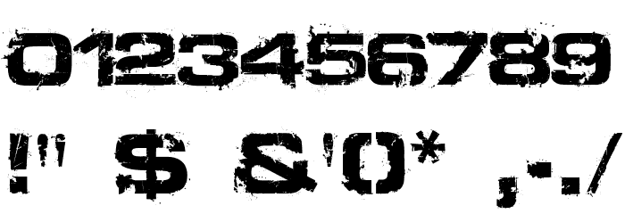 Defused Extended Bold Font OTHER CHARS