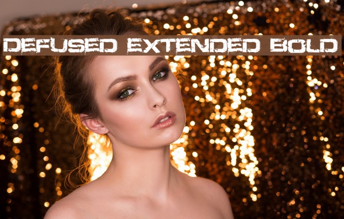 Defused Extended Bold Font examples