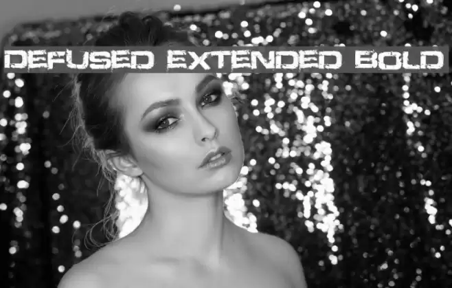 Defused Extended Bold Font examples