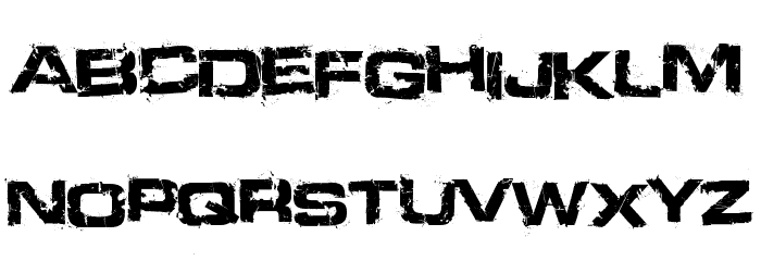 Defused Extended Bold Font LOWERCASE