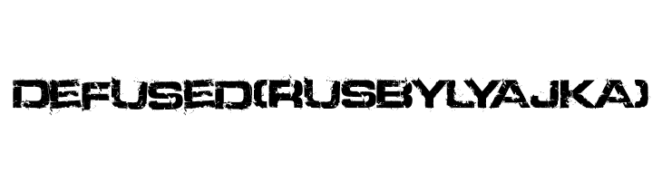 Defused(RUS BY LYAJKA)  Descarca Fonturi Gratis