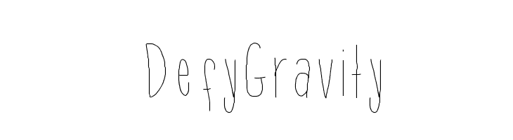 DefyGravity Font