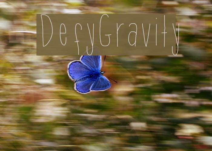 DefyGravity Font examples