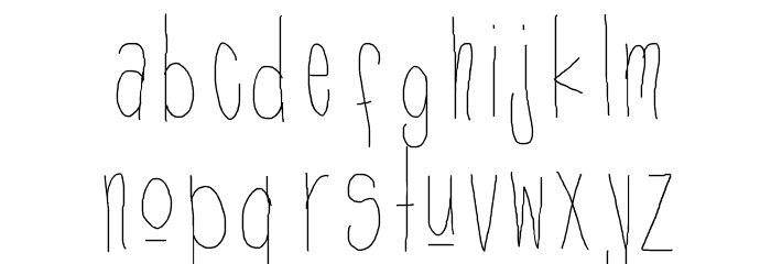 DefyGravity Font LOWERCASE