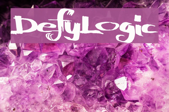 DefyLogic Font examples