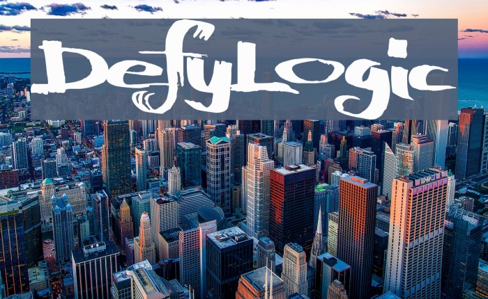 DefyLogic Font examples