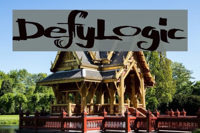 DefyLogic Font examples