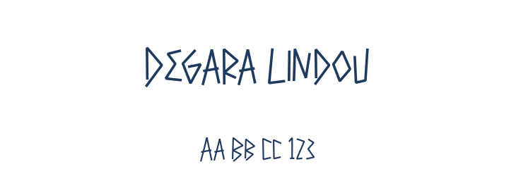 Degara Lindou Font Preview
