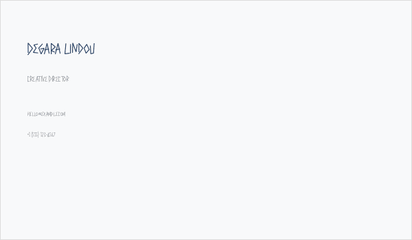 Degara Lindou Business Card