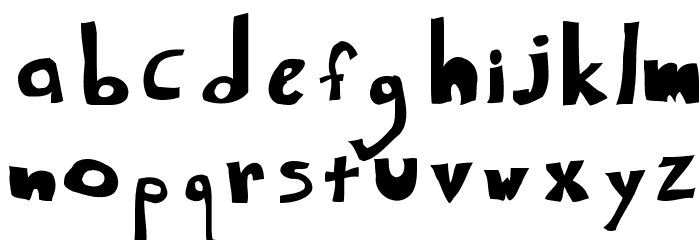 Degergamized Degergamized Font LOWERCASE