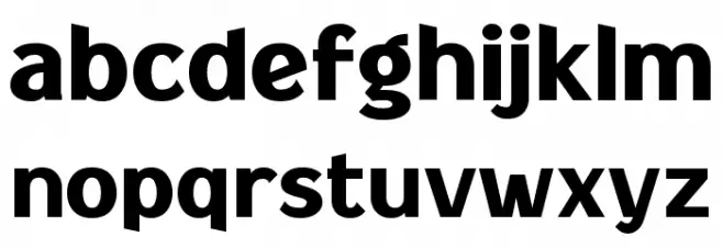 Degradasi फ़ॉन्ट लोअरकेस