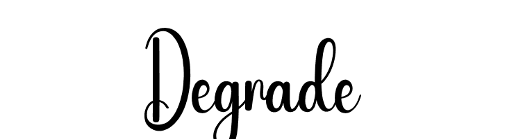 Degrade  フリーフォントのダウンロード