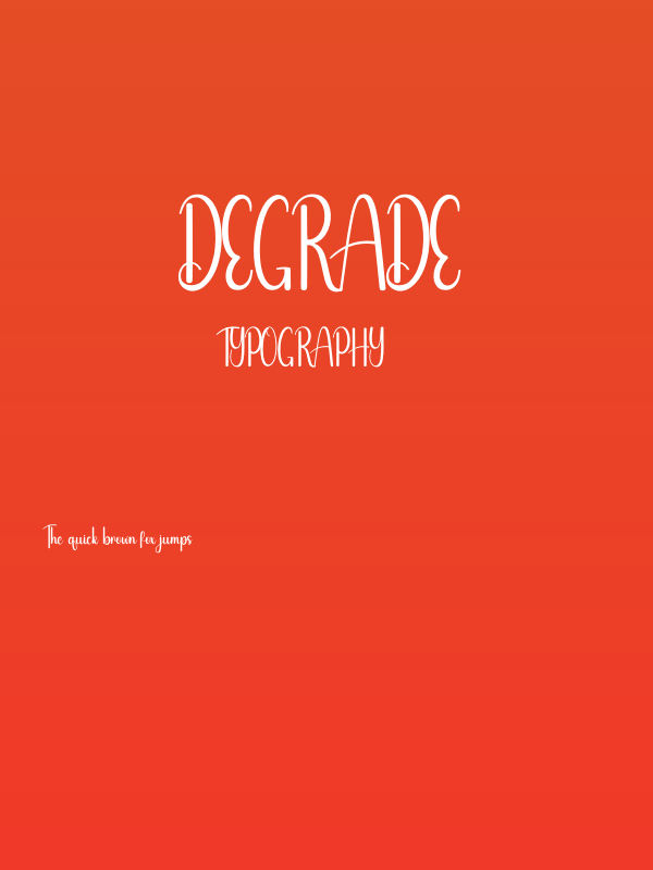 Degrade Poster