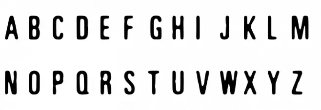 Degraded Stain Monospace Шрифта ВЕРХНИЙ