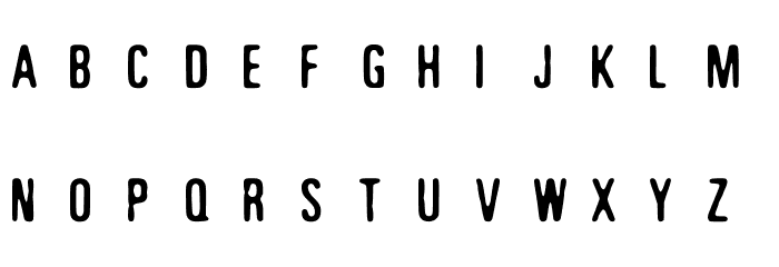 Degraded Stain Monospace Font LOWERCASE