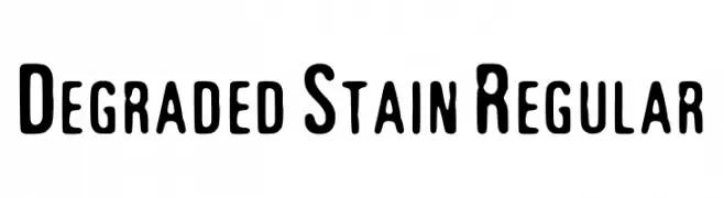 Degraded Stain Regular  font caratteri gratis