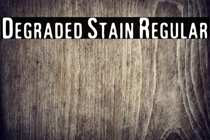 Degraded Stain Regular Example 3
