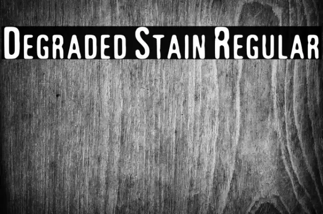 Degraded Stain Regular Font examples