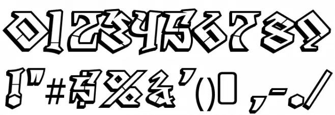 Degrassi-Regular Font OTHER CHARS