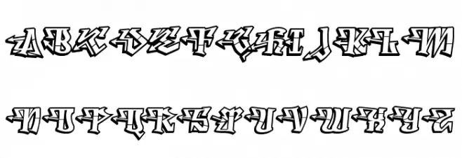Degrassi-Regular Font Litere mari