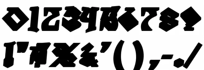 DegrassiBack-Regular Font OTHER CHARS