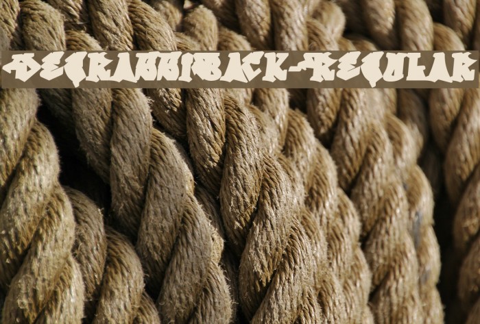 DegrassiBack-Regular Font examples