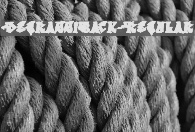 DegrassiBack-Regular Font examples