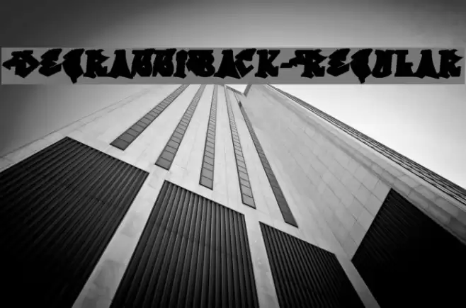 DegrassiBack-Regular Font examples