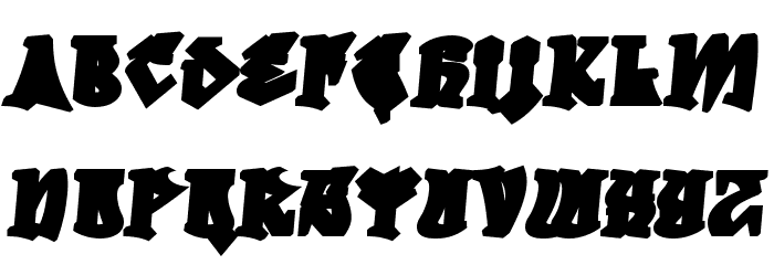 DegrassiBack-Regular Font LOWERCASE
