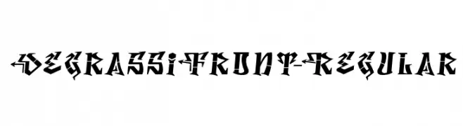 DegrassiFront-Regular  Free Fonts Download